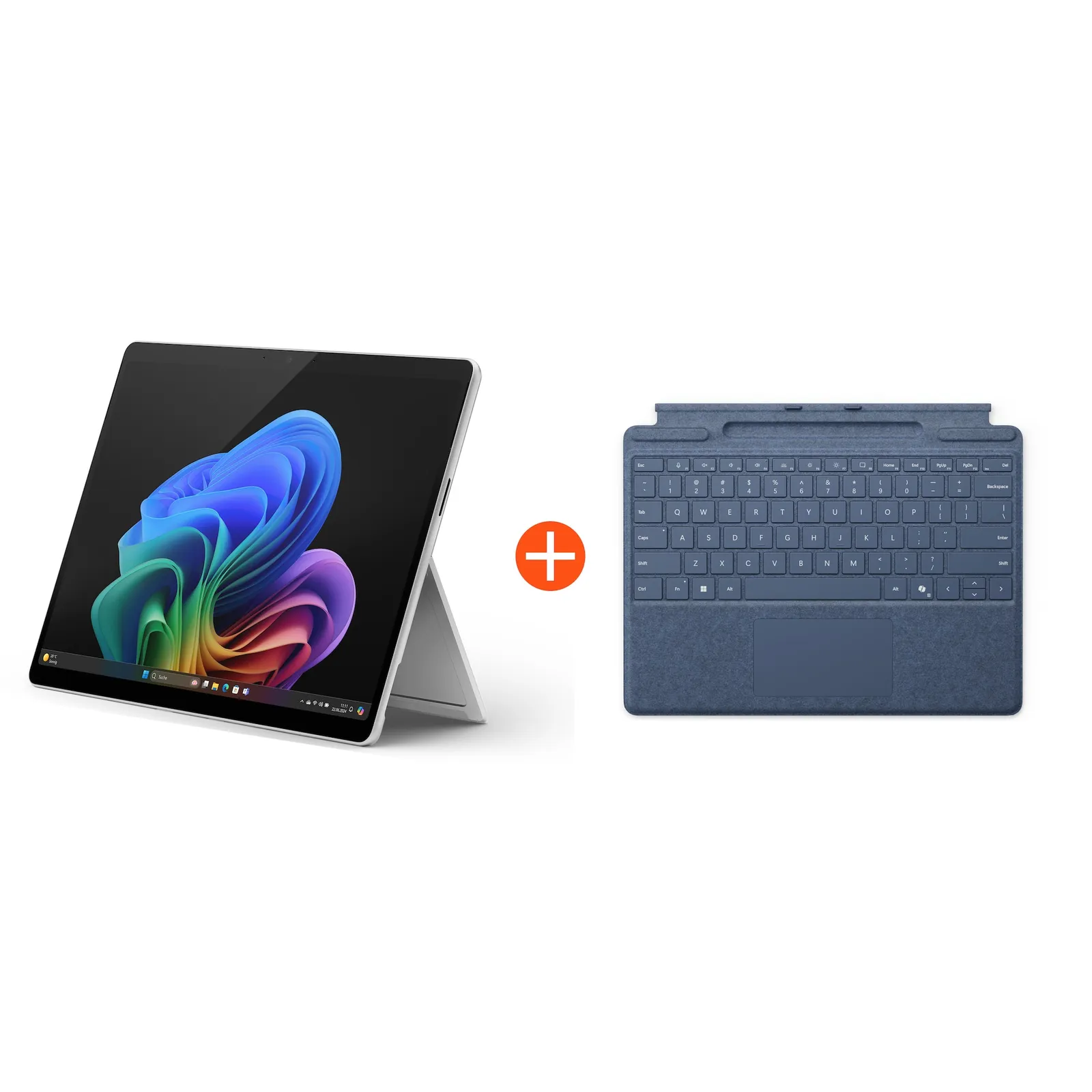 Microsoft Surface Pro (11. Edition) 13" OLED 2in1 Platin Snapdragon® X Elite 16GB RAM 1TB SSD Win11 ZIA-00004 inkl. Saphir Keyboard SL