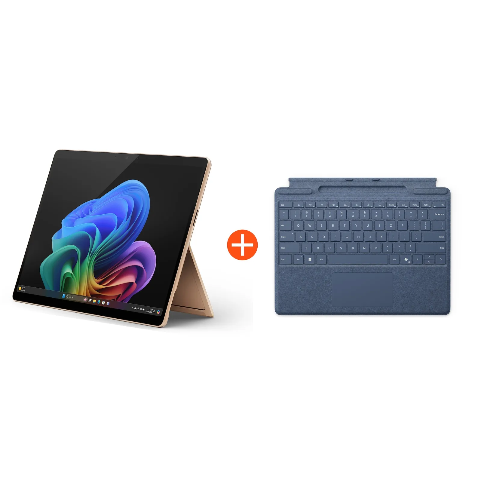 Microsoft Surface Pro (11. Edition) 13" OLED 2in1 Sand Snapdragon® X Elite 16GB RAM 1TB SSD Win11 ZIB-00043 inkl. Saphir Keyboard SL