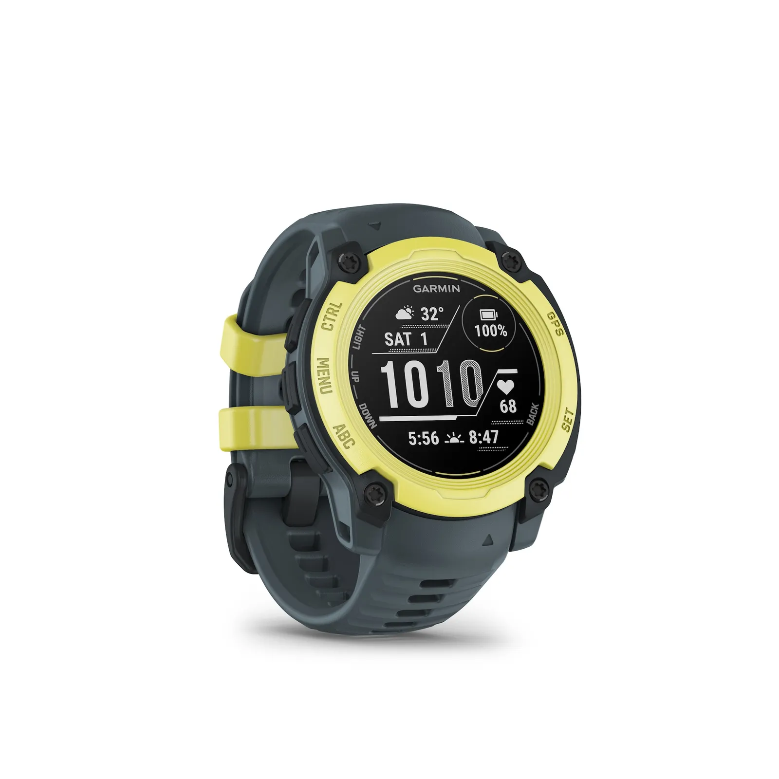 Garmin INSTINCT E Twilight/Electric Lime 40mm Smartwatch 20mm Wechselarmband