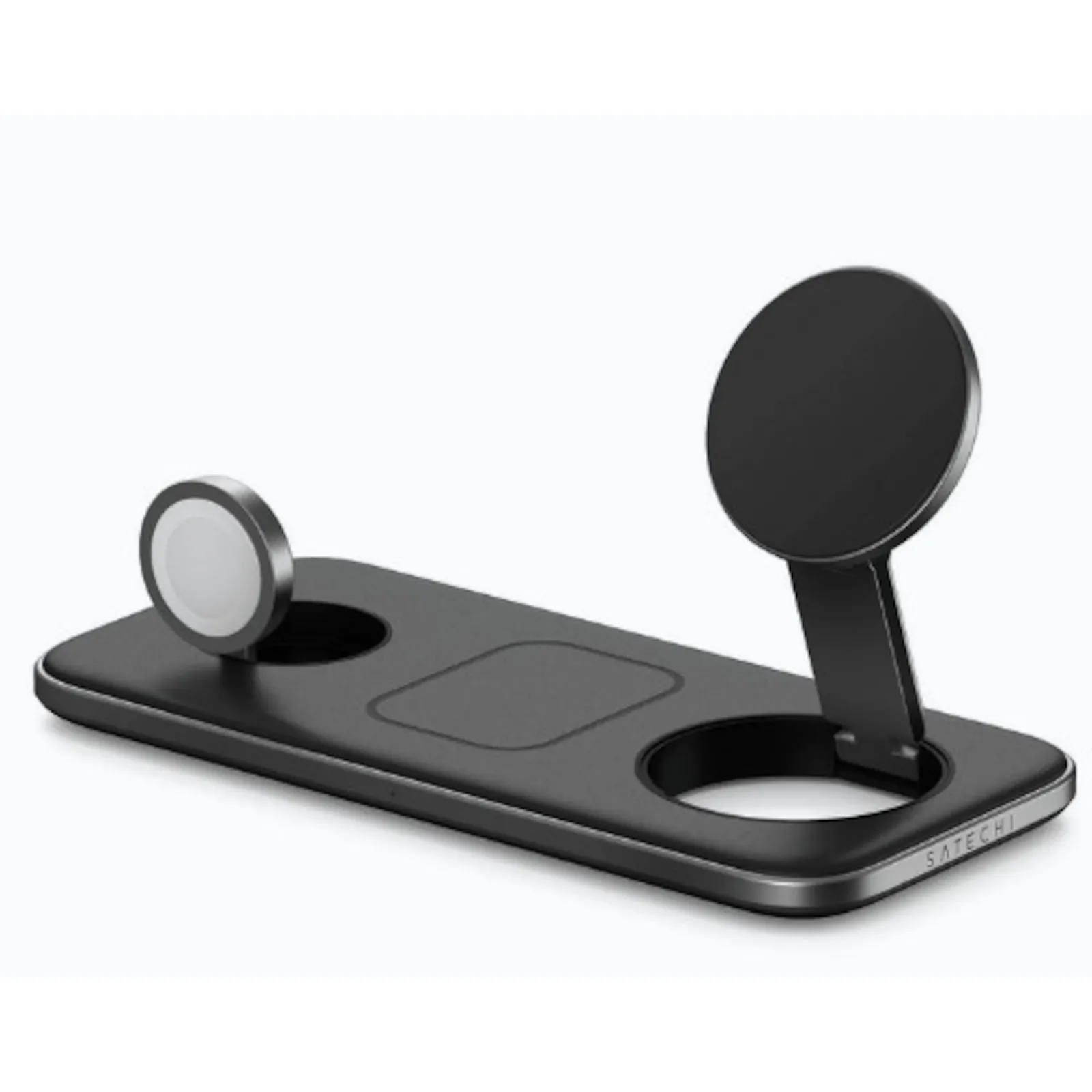 Satechi Magnetic 2-in-1 Wireless Charging Stand Space Gray
