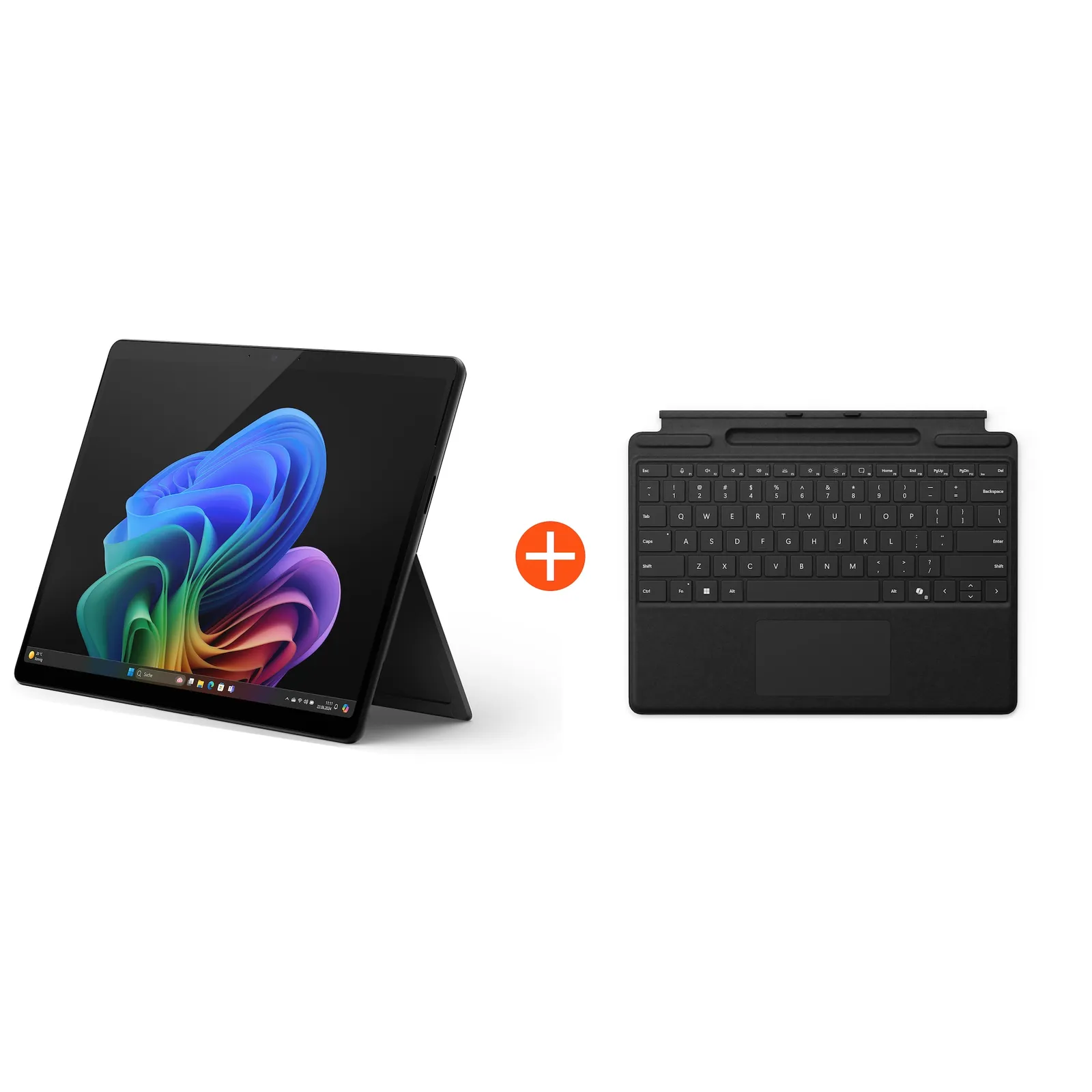 Microsoft Surface Pro (11. Edition) Copilot+ PC 13" OLED 2in1 Graphit Snapdragon® X Elite 16GB/1TB SSD Win11 EP2-08384 ohne Netzteil inkl. MS Surface Pro Flex Keyboard schwarz