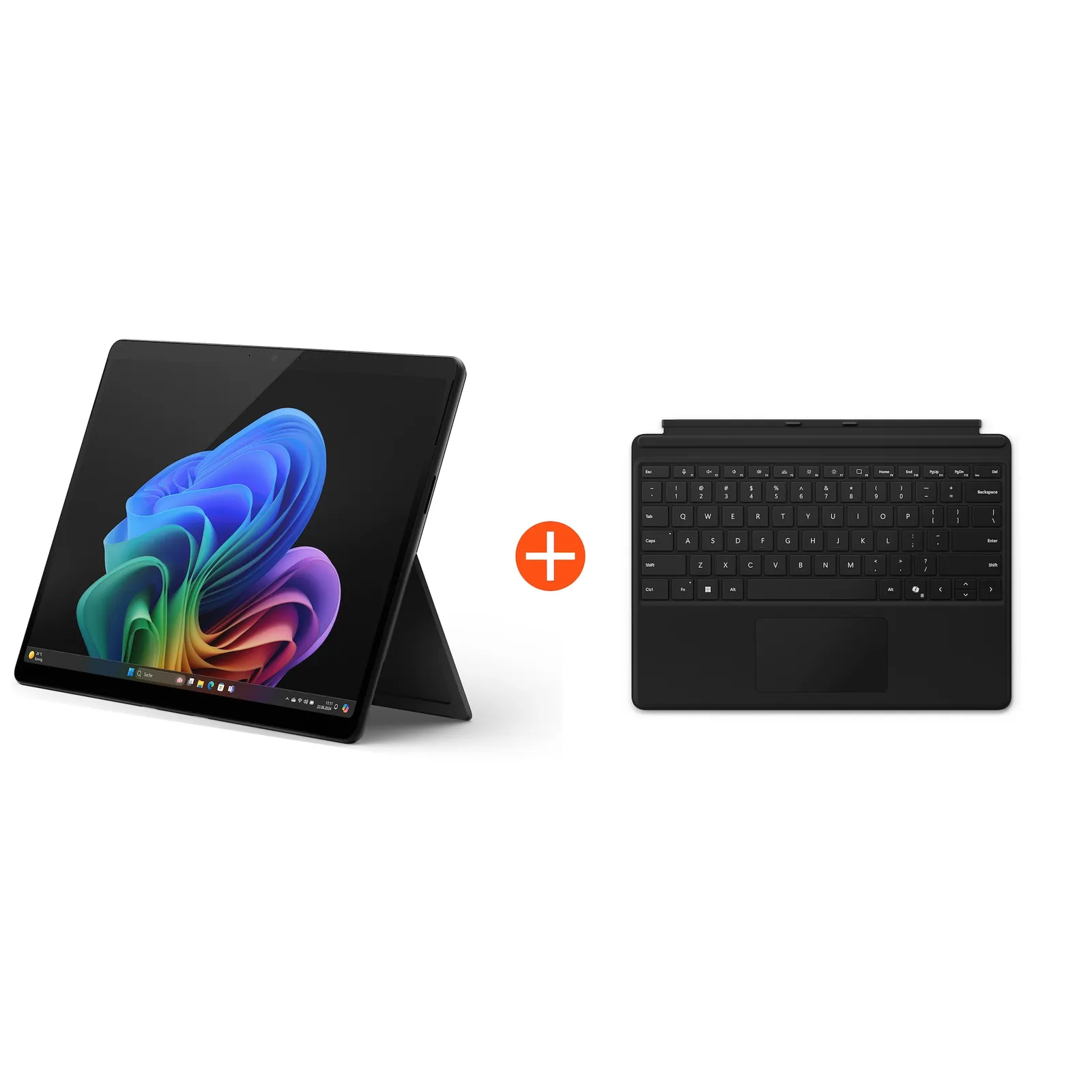 Microsoft Surface Pro (11. Edition) Copilot+ PC 13" OLED 2in1 Graphit Snapdragon® X Elite 16GB/1TB SSD Win11 EP2-08384 ohne Netzteil inkl. Keyboard Schwarz