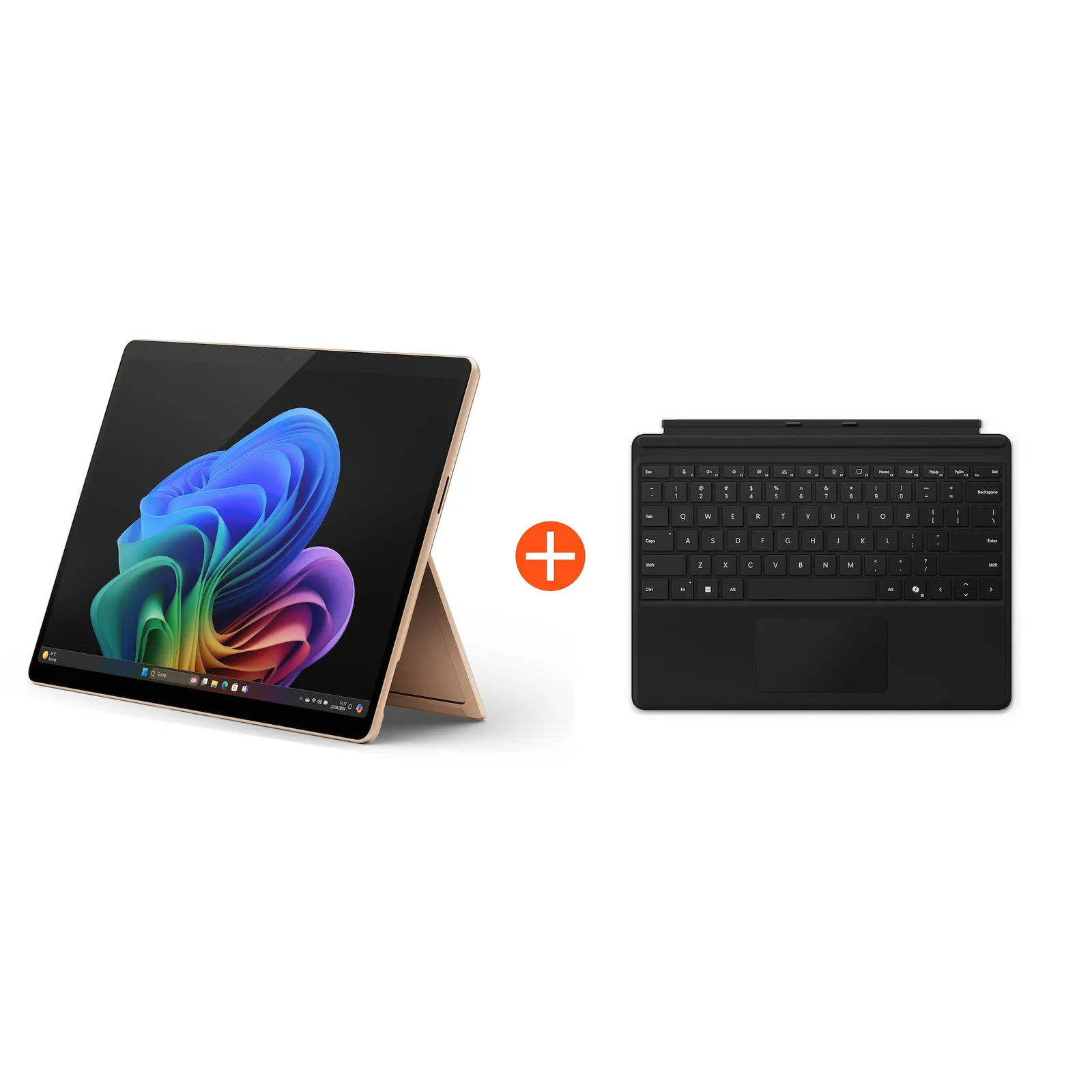 Microsoft Surface Pro (11. Edition) Copilot+ PC 13" OLED 2in1 Dune Snapdragon® X Elite 16GB/1TB SSD Win11 EP2-08389 ohne Netzteil inkl. Keyboard Schwarz