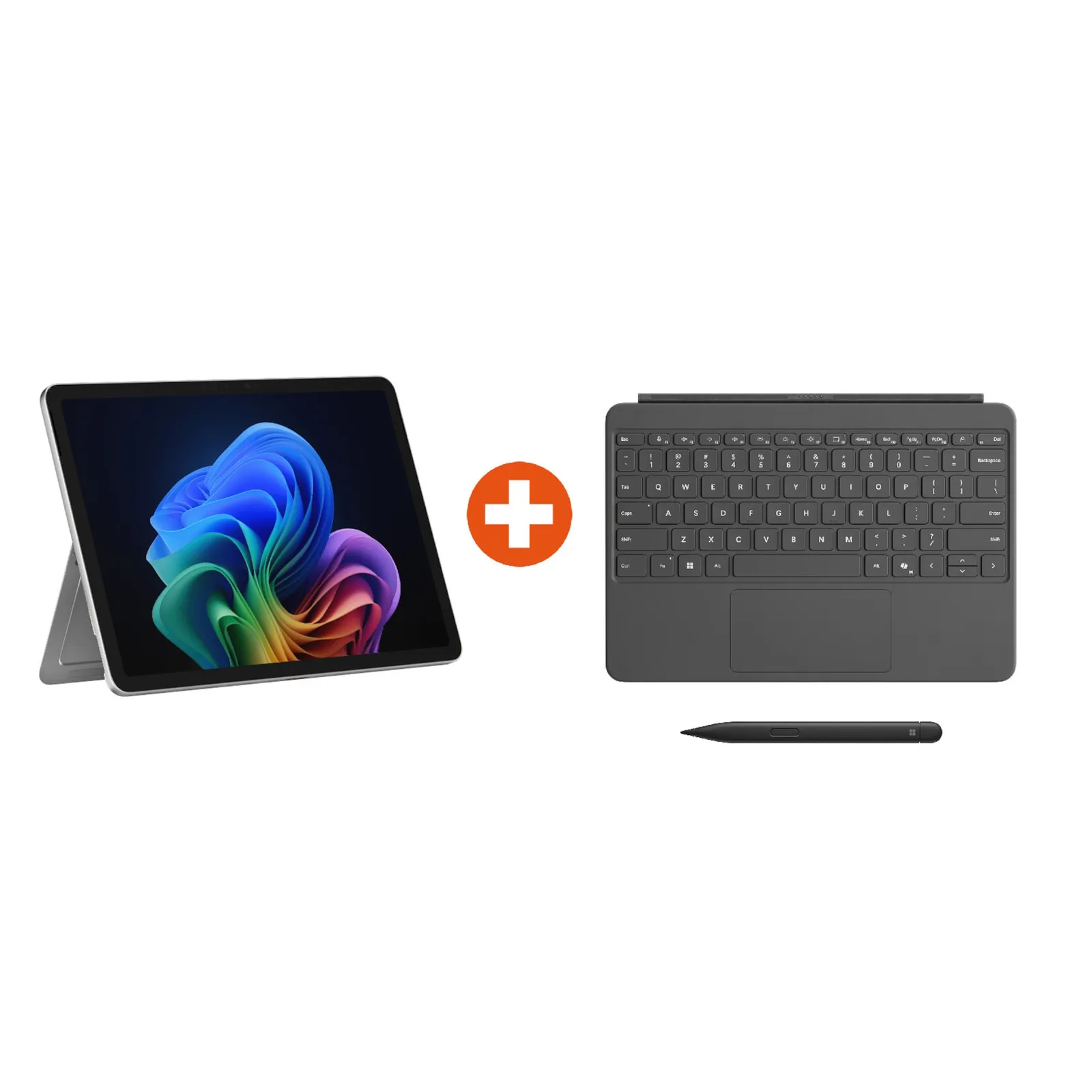 Microsoft Surface Pro Copilot+ PC 12" Snapdragon® X Plus 16GB/256GB UFS PixelSense LCD Platinum Win11 ohne Netzteil inkl. MS Surface Pro Keyboard Platinum/Slate + Slim Pen