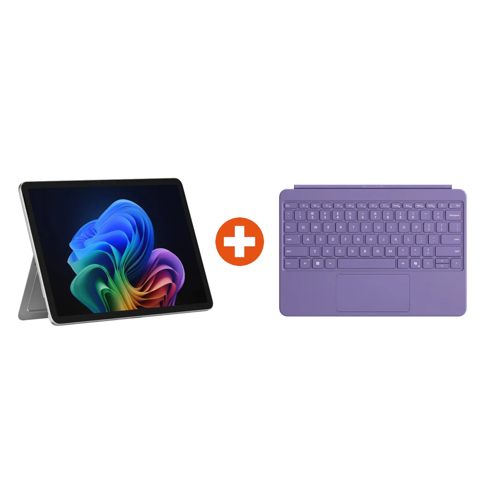 Microsoft Surface Pro Copilot+ PC 12" Snapdragon® X Plus 16GB/512GB UFS PixelSense LCD Platinum Win11 ohne Netzteil inkl. MS Surface Pro Keyboard Violet