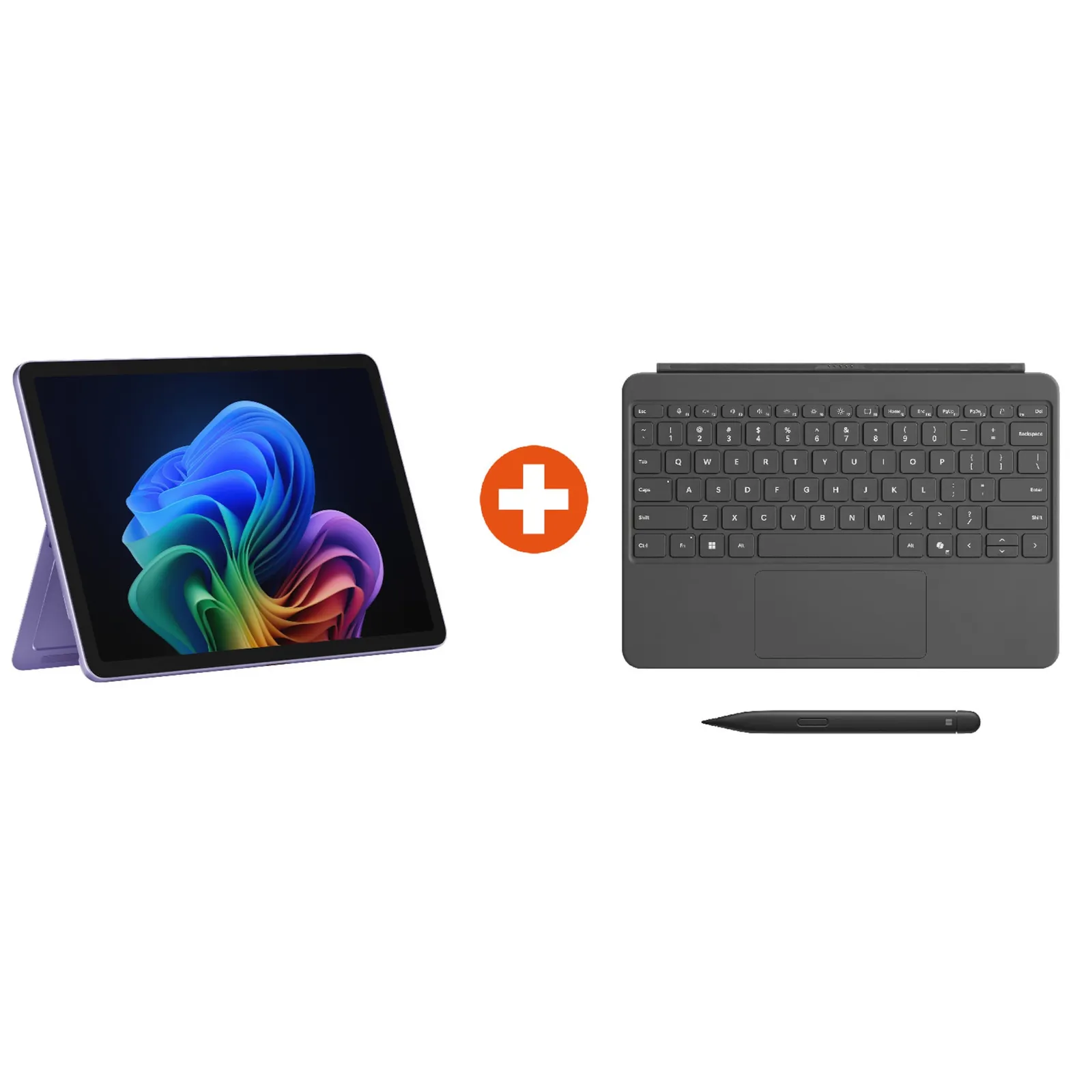 Microsoft Surface Pro Copilot+ PC 12" Snapdragon® X Plus 16GB/512GB UFS PixelSense LCD Violet Win11 ohne Netzteil inkl. MS Surface Pro Keyboard Platinum/Slate + Slim Pen