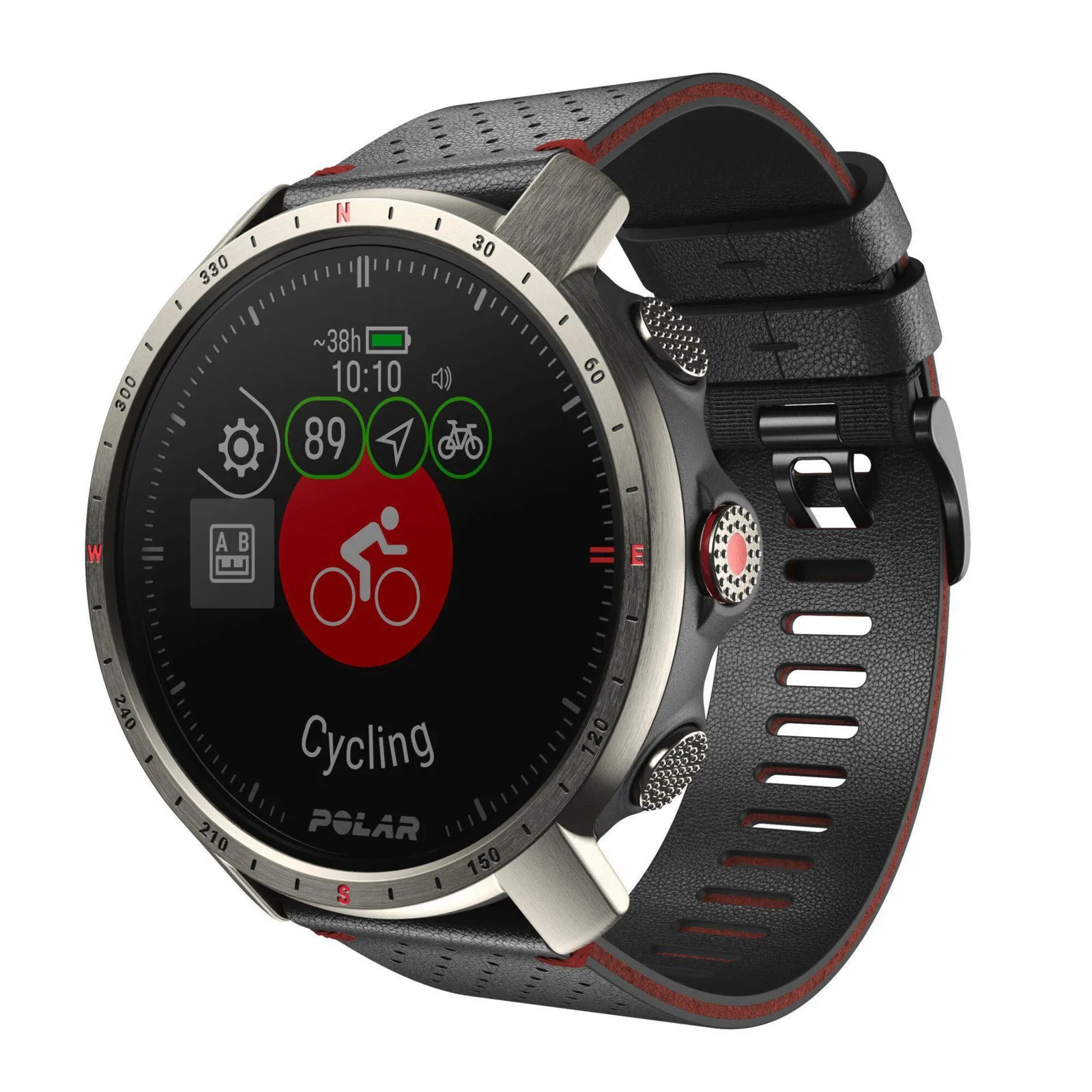 Polar Grit X Pro Titan GPS Outdoor Smartwatch mit Pulsmessung